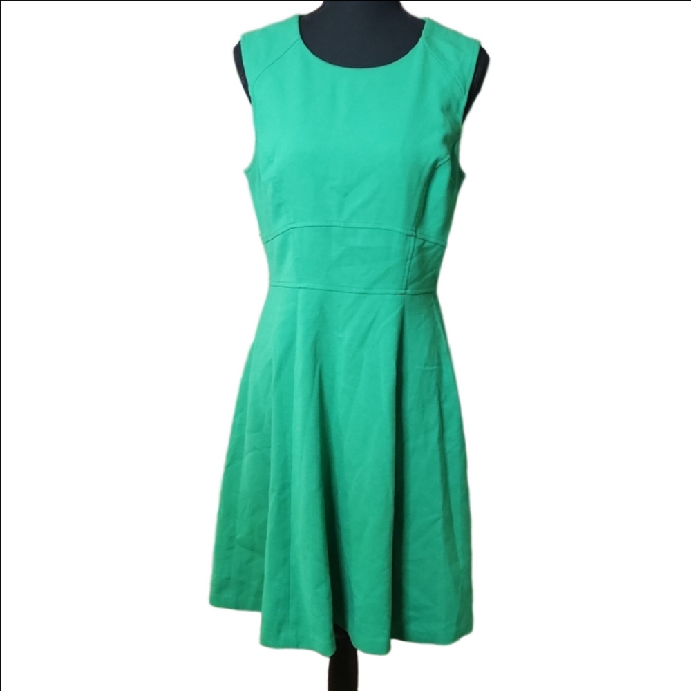 The Limited Kelly Green Fit And Flare Dress, Size 8